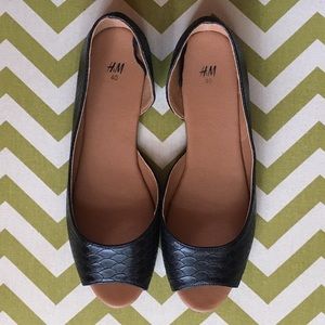 H&M Peep-Toe Flats